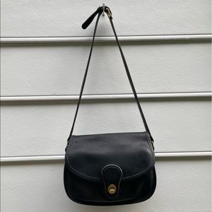 Coach Prairie black leather vintage bag purse G6C-995